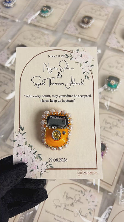 Tasbih Wedding Favors  Studded Digital Counter | Custom Islamic Return Gift | Return Favors.