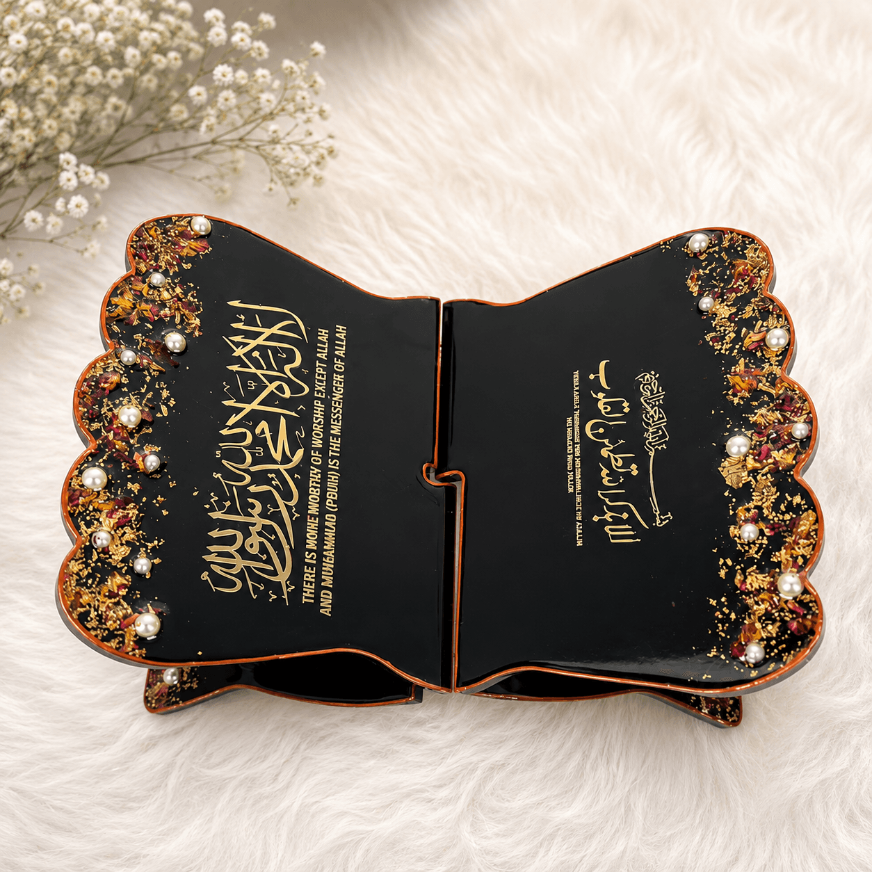 Black Luxe Diamond-Studded Velvet Gift Box.