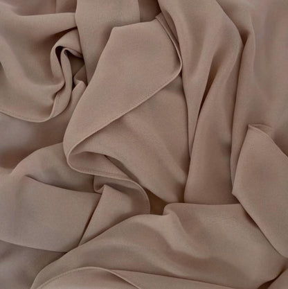 Beige Premium Chiffon Hijab.