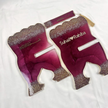 wine colour personalised resin rehal 